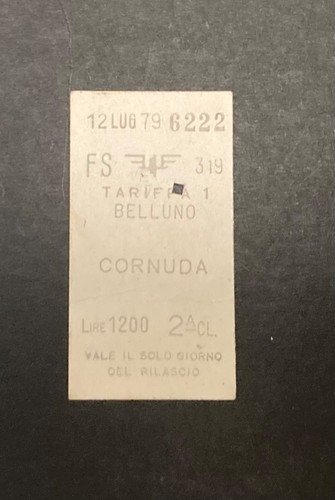 Biglietto ticket treno - biglietto,