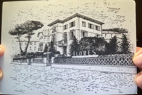 Cartolina hotel villa flores - cartolina,