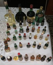 Bottiglione Liquore Mignon Collezione 39 Pezzi + 5 Grandi Tutte Antiche