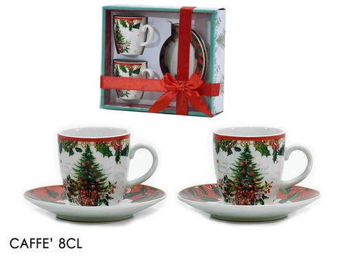 Set tazzine caffe natalizie - 2, caffe'