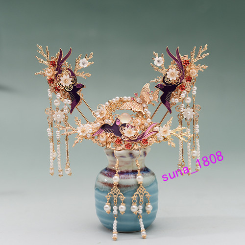 Hanfu copricapo forcina set