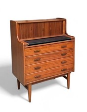 Ufficio scrivania metà secolo in teak c1960