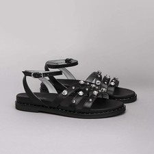 SANDALI DONNA NERO GIARDINI NUMERO 35 E115520D