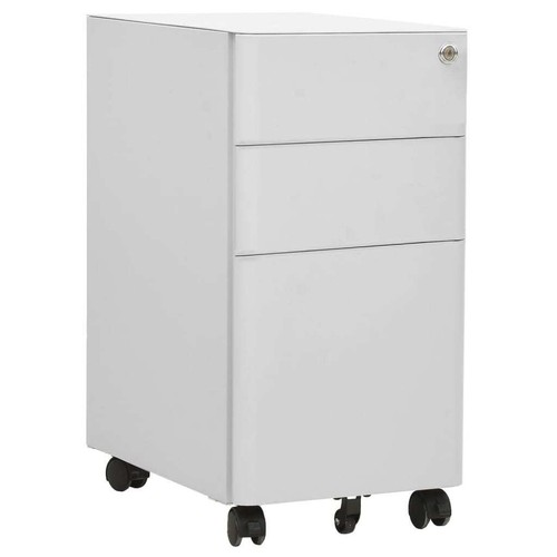 Vidaxl schedario mobile - vidaxl, grigio