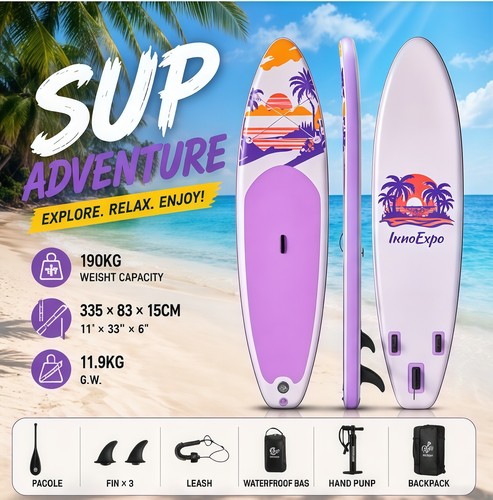 Sup paddle board set - up,
