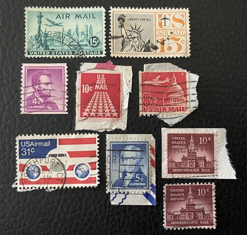 Lot timbres anciens des - 9,