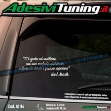 Adesivo Frase Karl Abarth - Sticker Decal