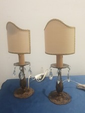 2X Lampade Da Tavolo Abat Jour