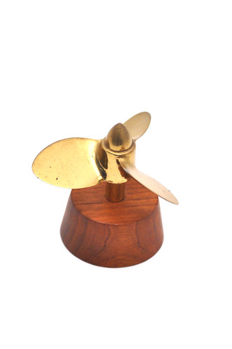 Elica decorativa ottone su - elica, in