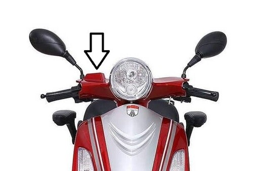 Cover faro anteriore - cover, rosso