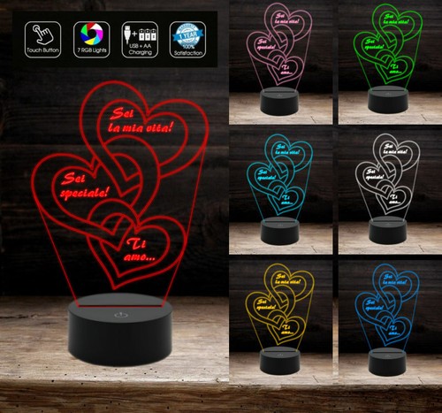 Lampada led san - valentino, 3