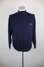 LACOSTE MAGLIONE UOMO COTONE TG. 5 MAN SWEATER CASUAL VINTAGE LOGO COTTON