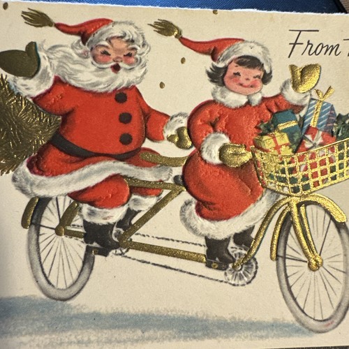 Biglietto natale vintage - biglietto,