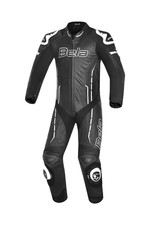 Bela Rocket Uomo Moto 1PC Tute Pelle Di Mix Canguro Nero Blanco Approvato CE
