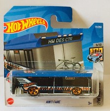 Ain't Fare Car Auto Bus Hot Wheels HW Airlines Metro Blue New in Box 9/10
