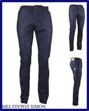 Jeans uomo Elasticizzato Pantalone Chino Elegante Slim Fit 44 46 48 Meltin pot