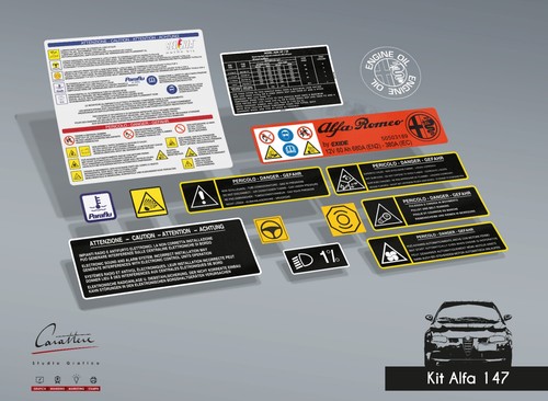 Kit adesivi per vano - kit, motore