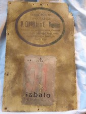 VECCHIA INSEGNA -CALENDARIO : STABILIMENTO 'CAPPELLI ...ARMA CARABINIERI REALI '