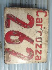 Targa LOCOMOTIVA treno FS carrozza 262