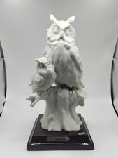 Statua firmata Giuseppe Armani raffigurante Due Gufi