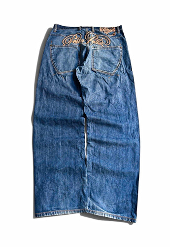 Jeans pelle blu - jeans, gamba