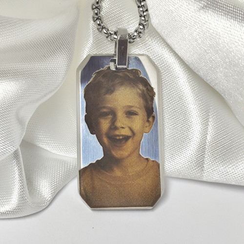 Collana personalizzata acciaio