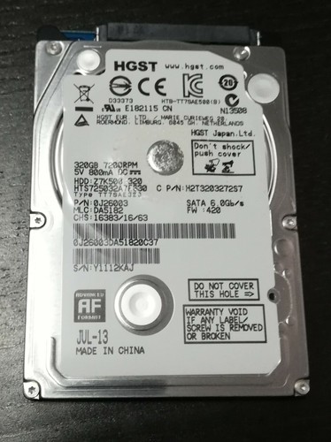 Stock 10pz hgst - 320, gb