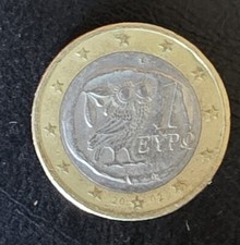 Moneda de 1 Euro Grecia 2002
