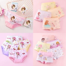 5 Pezzi Mutandine Bambini Cotone Mutandine Morbide Biancheria Intima Bambina Slip 2-12Anni