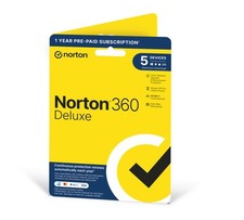 Norton 360 Deluxe 2025 5 Dispositivo per 12 Mesi Chiave Email EU UK - 5 Min Consegna