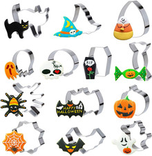 13Pz Formine Biscotti Halloween, Forme Stampini Stampi Biscotti Halloween in Acc