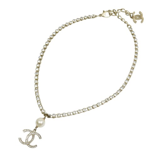 Collana con strass perle - strass,