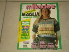 MILLEIDEE-  MAGGIO 1989 - LANA - COTONE - PULL PIZZO  - OTTIME CONDIZIONI