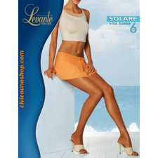 Levante Collant Donna Solare 6 DEN Calze vita bassa effetto abbronzato