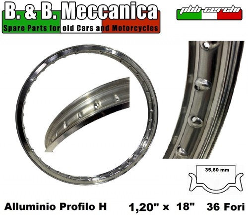 Cerchio alluminio x 18 - in,