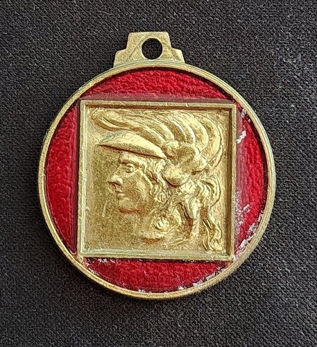 Medaglia metallo smaltato - in,