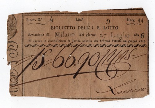 Biglietto estrazioni di - estrazioni,