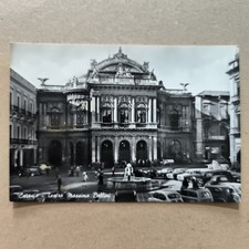 CATANIA – TEATRO MASSIMO BELLINI CARTOLINA VINTAGE SPEDITA 1958 SCRITTA USATA