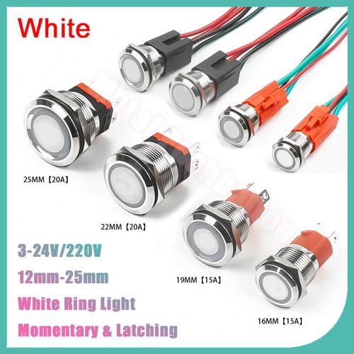 Pulsante metallo 12mm - metallo, 12mm-25mm