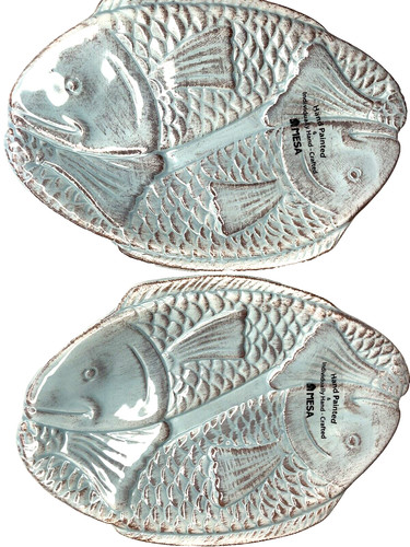 Coppia piatti servizio pesce