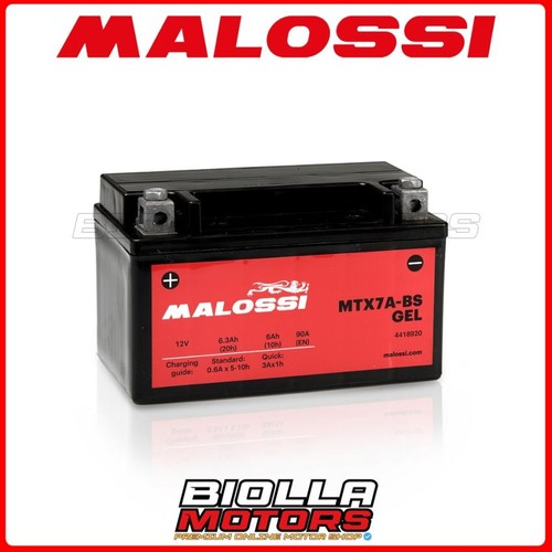 Mtx7a batteria malossi gel - mtx7a-bs,
