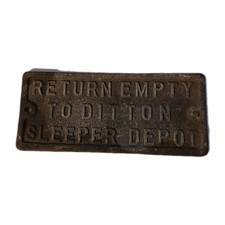 Railwayana Alloy 'Return Empty
