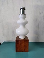 Lampe vintage opaline socle