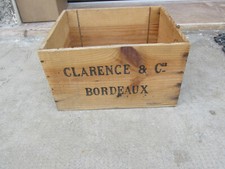 CASSA IN LEGNO CLARENCE & C. BORDEAUX Francia  -Solo parte inferiore 