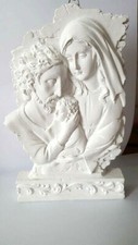 sacra famiglia statua in gesso 20 cm x 13h DA DIPINGERE O da Appendere al muro