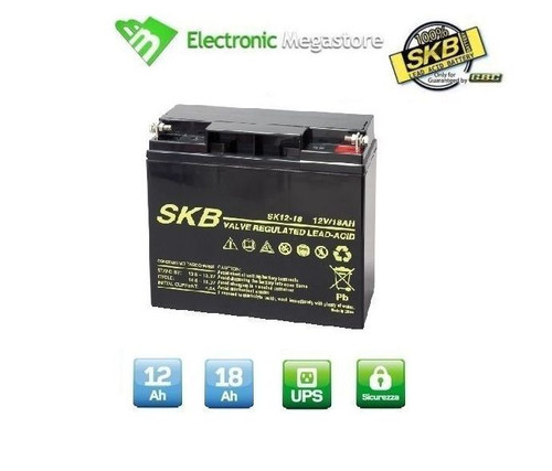 Batteria piombo 12v 18ah - batteria, skb
