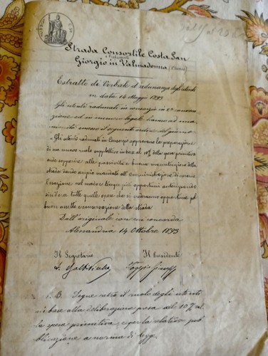 Documento antico - , (1893)