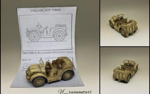 Italian old tank trattore tl - tank,