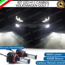 KIT FULL LED LAMPADE H11 6000K 9800 LM CANBUS FENDINEBBIA VOLKSWAGEN GOLF 7 VII