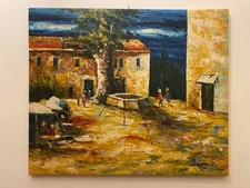 Dipinto Olio su Tela 50 X 60 cm Quadro firmato  pezzo unico
